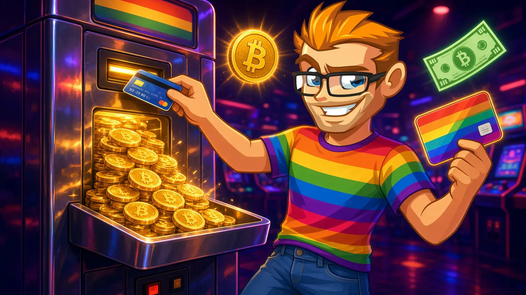 Chaturbate tokens and what they cost, illustrated by the MyGaySites mascot