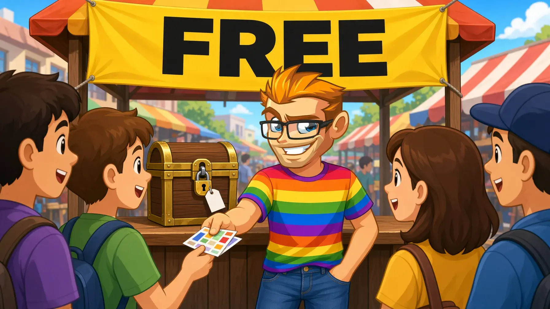 Free gay OnlyFans pages illustrated by the MyGaySites mascot