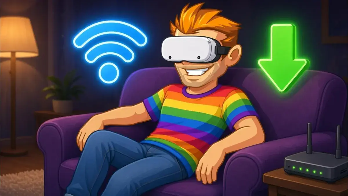 streaming vs downloading gay vr porn