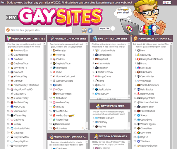 Top Gay Sex Sites