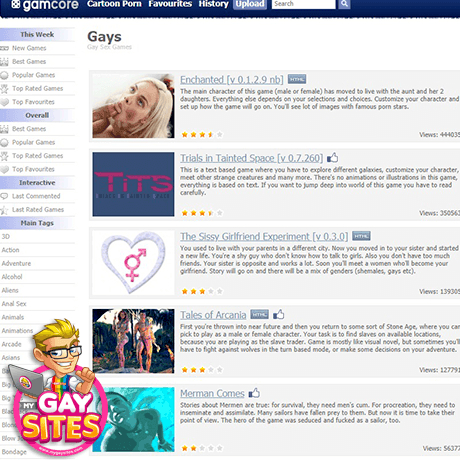 Gamcore is a website that features sex-themed Flash games and they have a g...